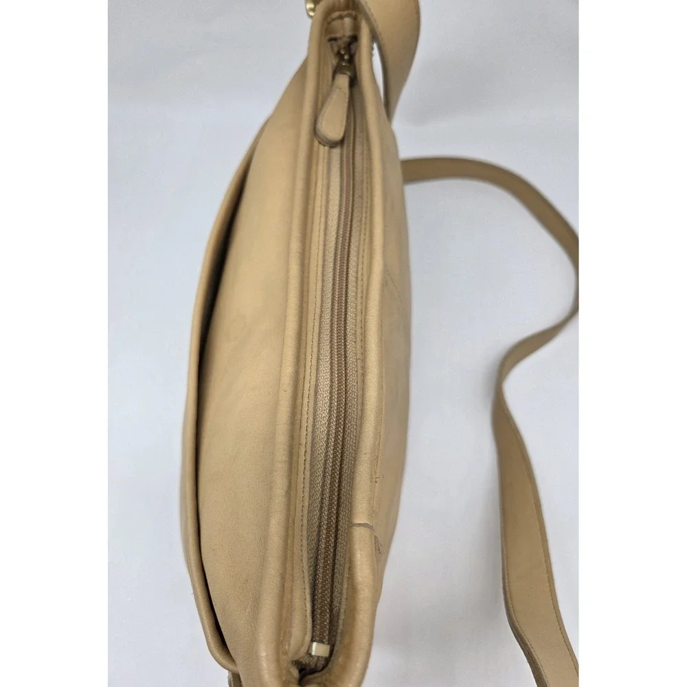 Coach 4143 Worth Bag Glove‑Tanned Leather Shoulder Bag Beige Vintage‎ Made USA